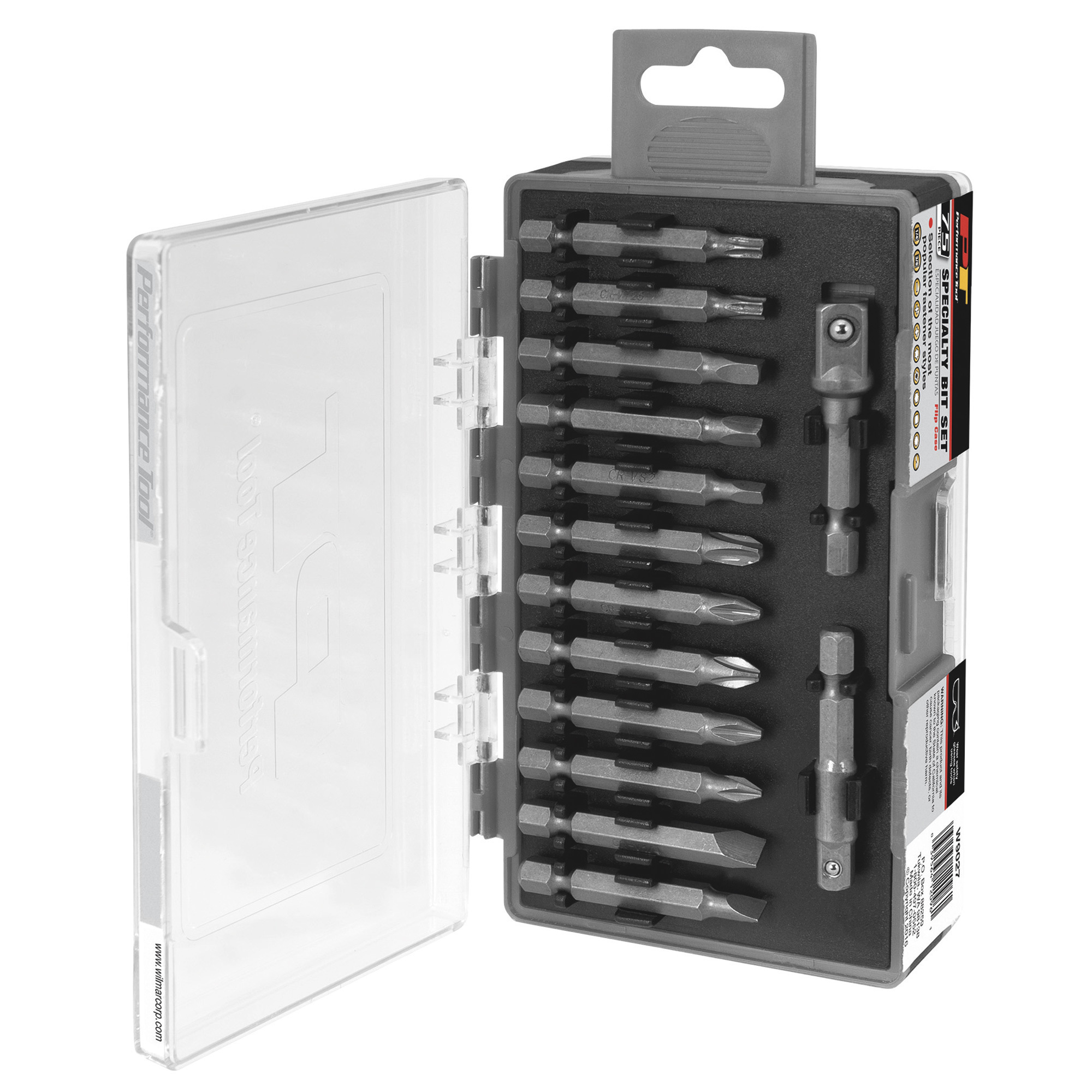 Performance Tool Specialty Bit Driver Set, 75-Pc., Model# W9051